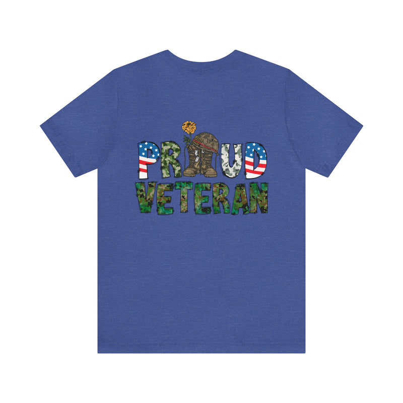 Proud Veteran: Military Design T-Shirt - Wear Your Service with Honor!