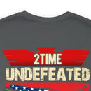 2Time Undefeated World War Champs Military Design T-Shirt: Show Your Pride!