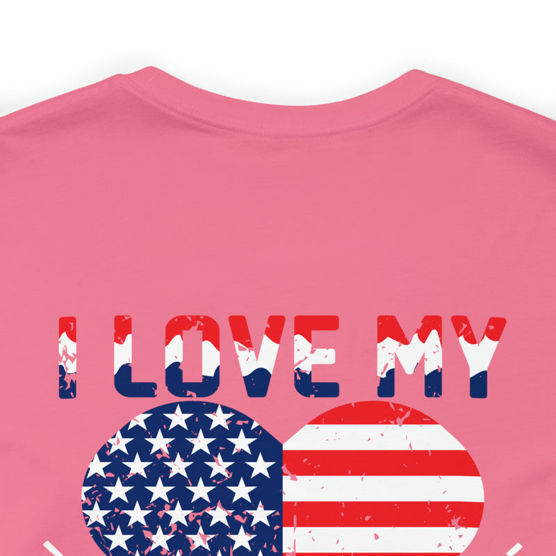 Family Pride: I Love My Army National Guard Cousin - Military Design T-Shirt Celebrating Support