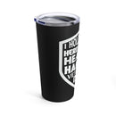True Hero in My Heart: Happy Veterans Day - 20oz Military Design Tumbler in Black