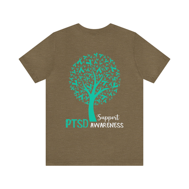 Raise PTSD Awareness with our Unique Tree Design T-Shirt