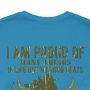 Daughter of a Veteran: Military Design T-Shirt - 'Proud of Many Things, but Nothing Beats Being a Veteran's Daughter