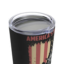 America's Veterans: Embodying Our Founding Ideals - 20oz Military Design Tumbler in Bold Black!