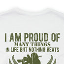 Daughter of a Veteran: Military Design T-Shirt - 'Proud of Many Things, but Nothing Beats Being a Veteran's Daughter