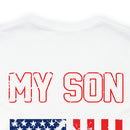 Proud Army Dad: My Son Has Your Back Military Design T-Shirt