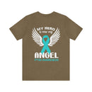 My Hero is Now My Angel: PTSD Design Cotton T-Shirt