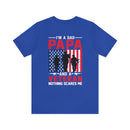 Fearless Father: Dad, Papa, Veteran - Military Design T-Shirt Celebrating Courage and Love