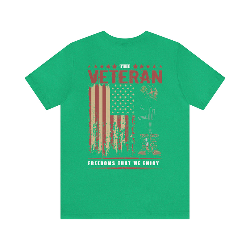 Guardians of Freedom: Military Design T-Shirt Celebrating Veterans and the Gift of Liberty