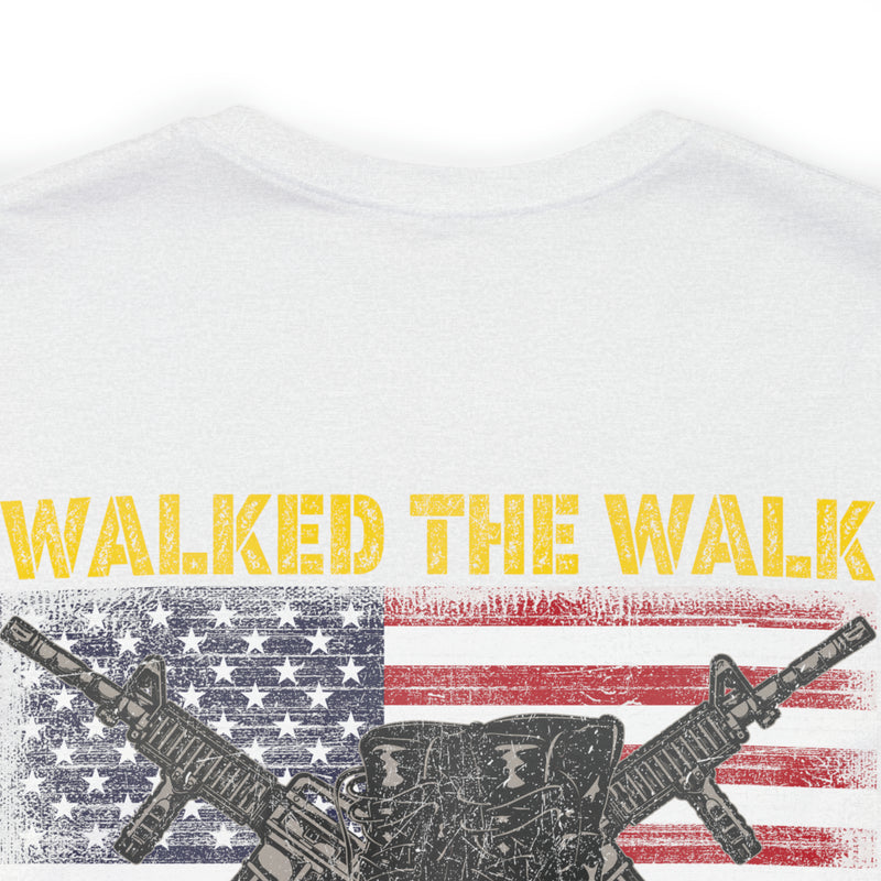 Vietnam Veteran Tribute: 'I Walked The Line' Military Design T-Shirt