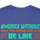Americh: United with Our Angels - Military Design T-Shirt Honoring Guardians of Freedom