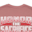 Patriotic Remembrance: Military Design T-Shirt - 'Honor the Sacrifice, Remember the Service