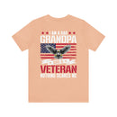 Fearless and Proud: Military T-Shirt - 'I Am a Dad, Grandpa, and a Veteran - Nothing Scares Me