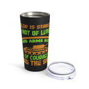 Valor: Courage of the Soul - 20oz Military Design Tumbler in Black