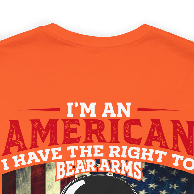 Unisex 'I Am an American, Right to Bear Arms, No Approval Required' Military-Inspired T-Shirt