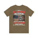 "Timeless Valor: 'U.S Veteran - Aging But Unyielding' T-Shirt - Celebrating Lifelong Skills & Dedication to America