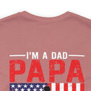 Fearless Father: Dad, Papa, Veteran - Military Design T-Shirt Celebrating Courage and Love