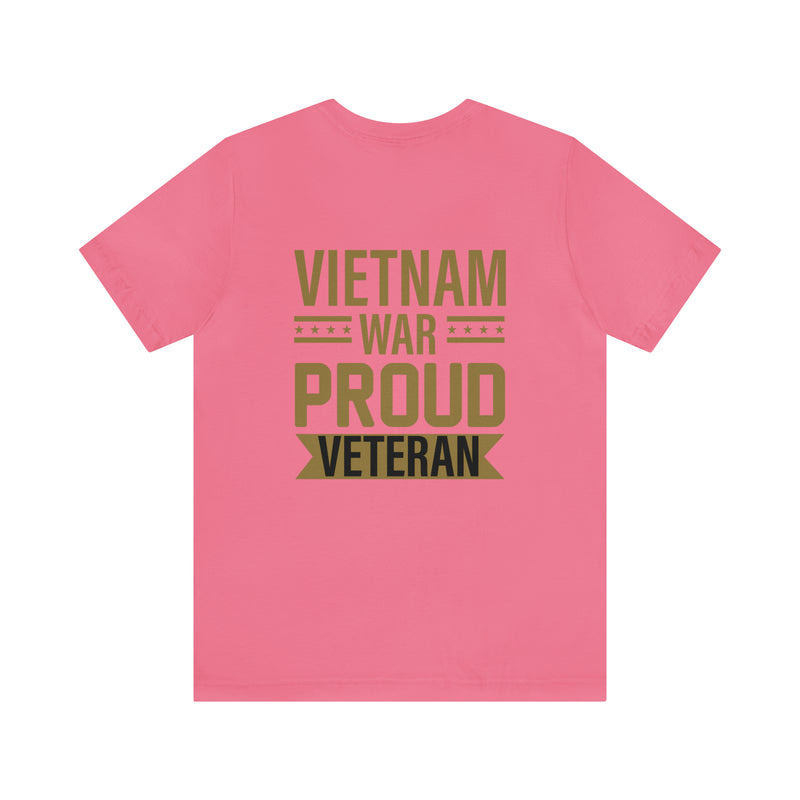 Proud Vietnam War Veteran: Military Design T-Shirt Commemorating Courage and Sacrifice