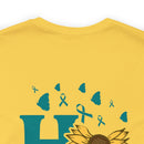 Radiating Hope: PTSD Design T-Shirt Spreading Awareness and Encouragement