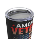 Honorable Journey: 20oz Military Design Tumbler - American Veteran - Walking Beside Heroes with Gratitude and Respect!