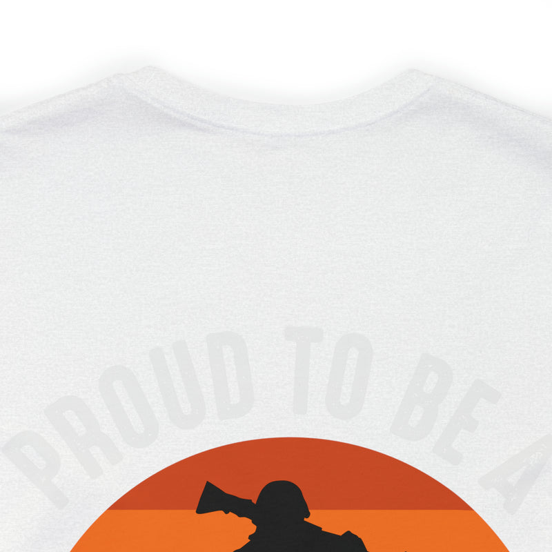 Combat-Ready Pride: Proud to Be a Veteran Military Design T-Shirt