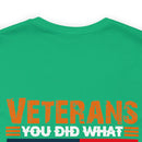 Veterans: Defenders of Freedom Military Design T-Shirt - Thank You for Your Unparalleled Service!