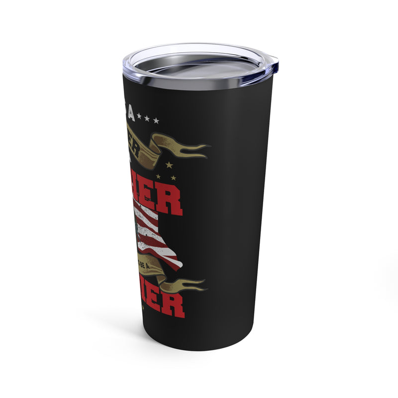 Unwavering Soldier Spirit: 20oz Military Design Tumbler for the Brave and Resilient