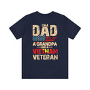 Proud Legacy: Dad, Grandpa, Vietnam Veteran - Military Design T-Shirt Celebrating Family and Service