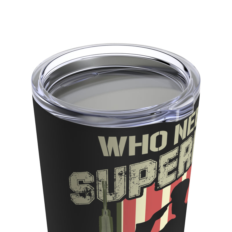 Grandpa: Veteran Hero 20oz Military Design Tumbler - Black Background