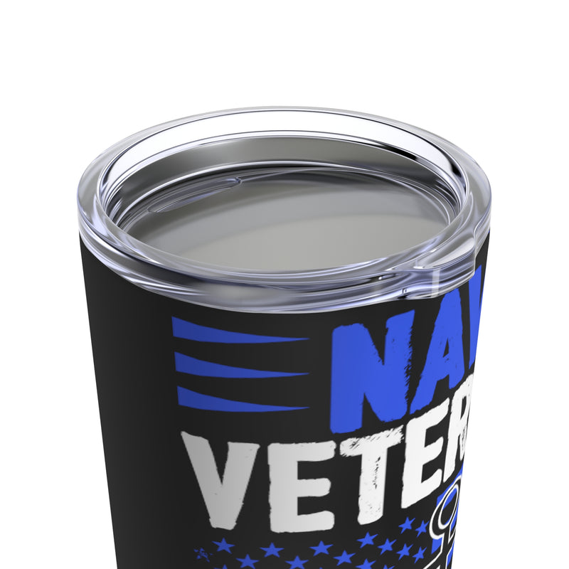 Navy Veterans: Best Grandpas in Black - 20oz Military Design Tumbler