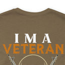 Veteran Themed T-Shirt with 'I Can Fix Stupid' Humorous Military Design