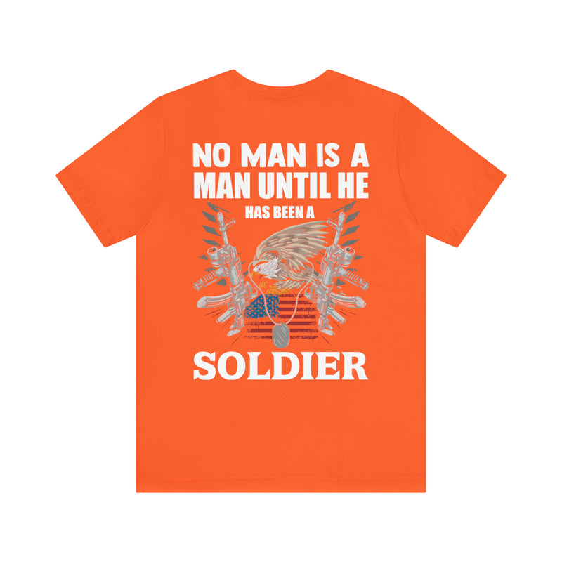 Soldier's Journey: Military Design T-Shirt Celebrating Valor and Transformation