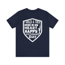 Heartfelt Heroes: Military Design T-Shirt - Honoring Veterans on Their Special Day!