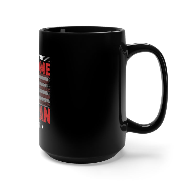 This is What an Awesome Veteran Looks Like: 15oz Military Design Black Mug - Celebrating Pride and Bravery