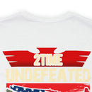 2Time Undefeated World War Champs Military Design T-Shirt: Show Your Pride!