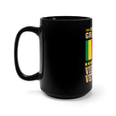 I'm a Dad, Grandpa, and a Vietnam Veteran 15oz Military Design Black Mug - Celebrating a Lifetime of Heroic Roles!