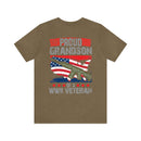 Proud Grandpa: Military Design T-Shirt Celebrating Generations of Service