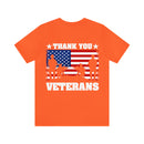 Gratitude and Respect: 'Thank You, Veterans' Military Design T-Shirt