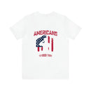 Real Americans Stand: Military Design T-Shirt for Patriot Warriors