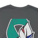 Serenity and Strength: T-Shirt with Colorful Feather 22 PTSD Design