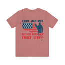 Every Man Dies, but How Many Truly Live? Military Design T-Shirt Embracing Adventure!