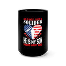 Proud Army Dad: Military Design Black Mug - 15oz