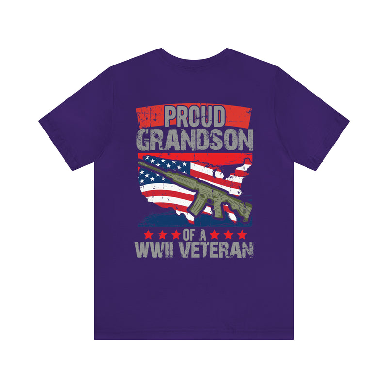 Proud Grandpa: Military Design T-Shirt Celebrating Generations of Service