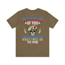 Unshakable Resolve: Military Design T-Shirt - Fearless in the Face of Adversity