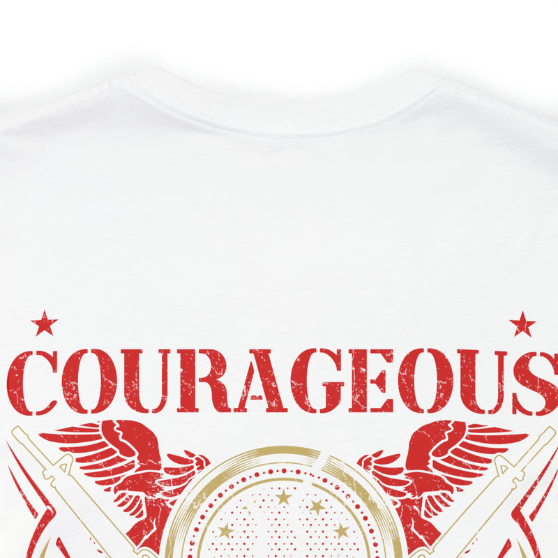 Fearless and Faithful: Military Design T-Shirt - Strong, Courageous, and Committed Veteran