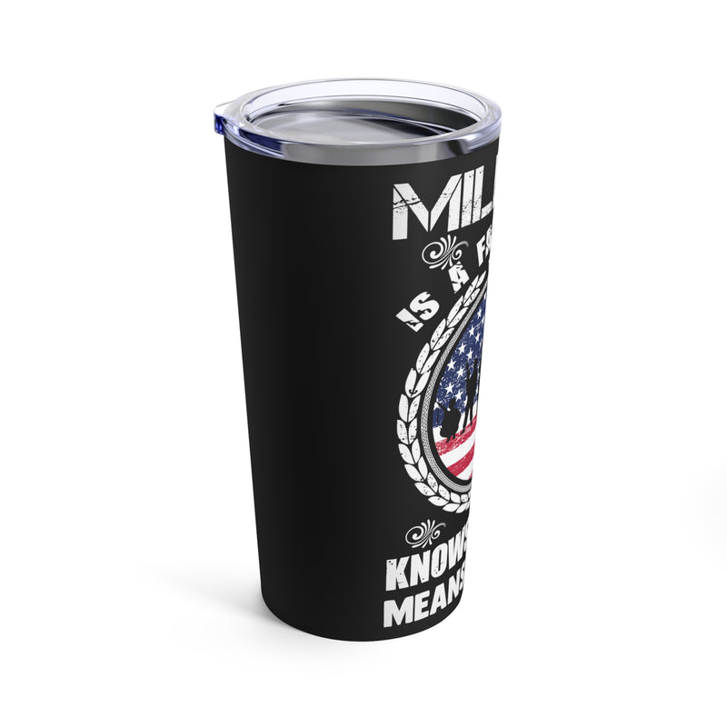 Bonded in Battle: Military Design Tumbler - 20oz