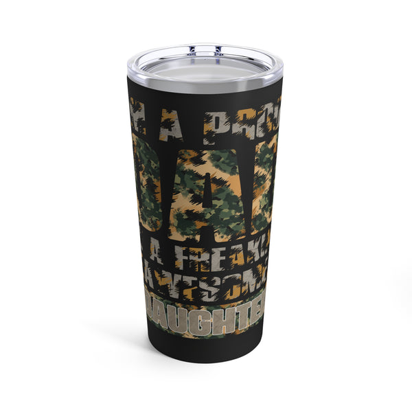 Freaking Awesome Dad: 20oz Military Design Tumbler - A Proud Gift from My Daughter