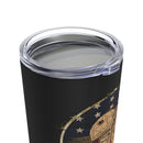Remembering Valor: 20oz Black Tumbler with Military Design - 'Vietnam Veteran