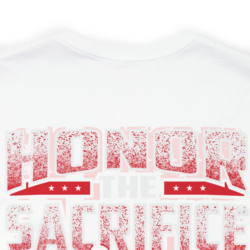 Patriotic Remembrance: Military Design T-Shirt - 'Honor the Sacrifice, Remember the Service