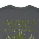 Daughter of a Veteran: Military Design T-Shirt - 'Proud of Many Things, but Nothing Beats Being a Veteran's Daughter