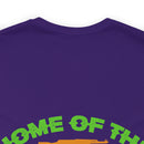 Proudly Brave: Military Design T-Shirt - 'Home of the Free Because of the Brave